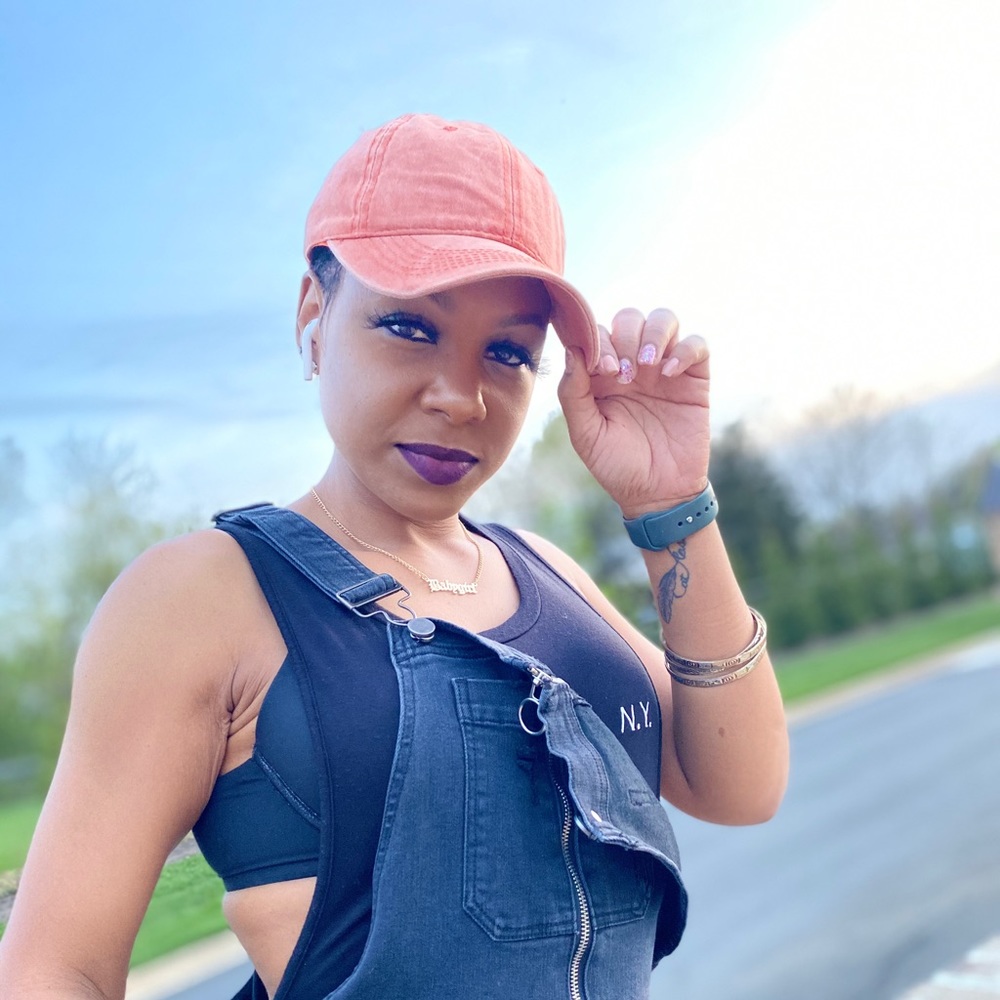 Orange Distressed Unisex Cap